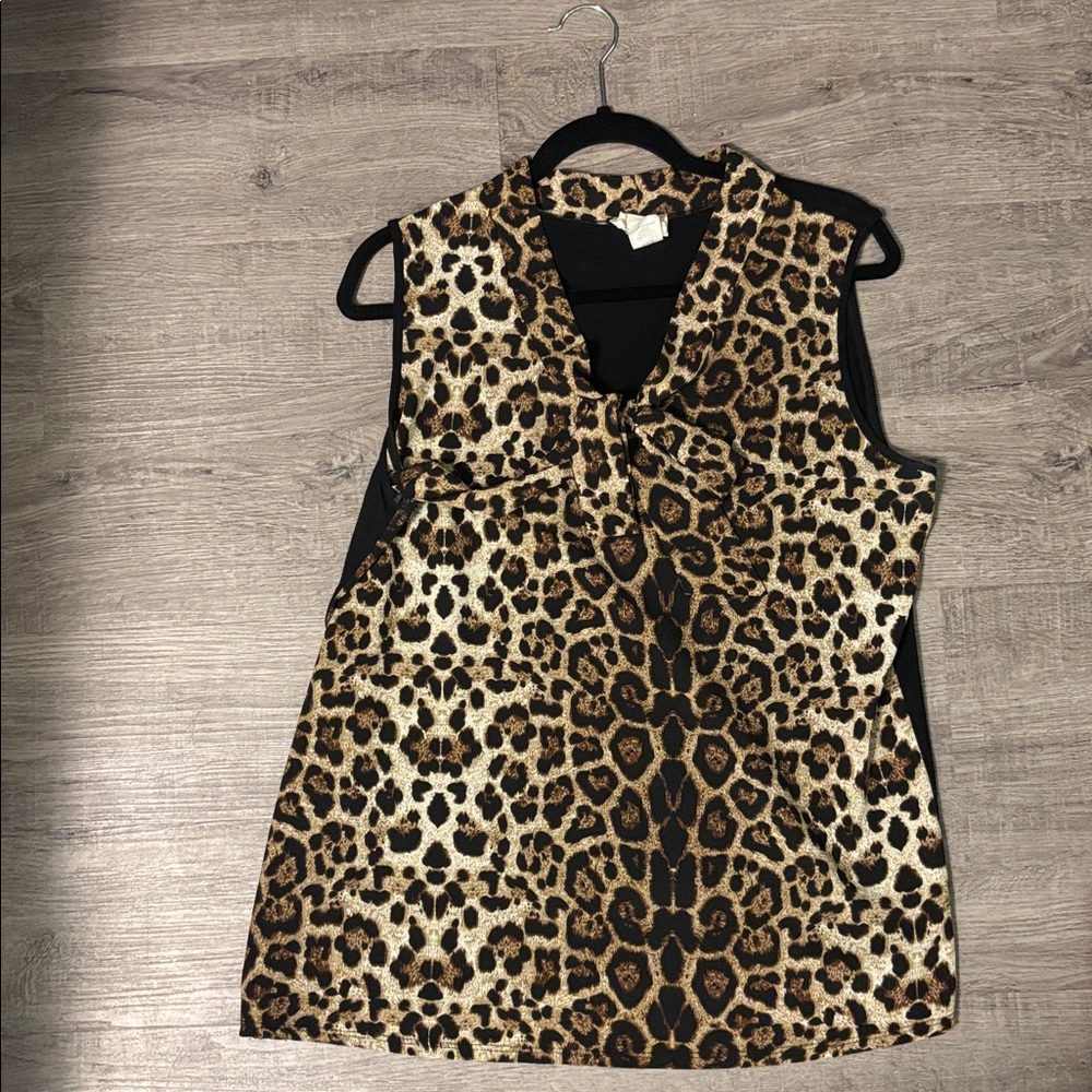 Carol Rose Animal Print Blouse